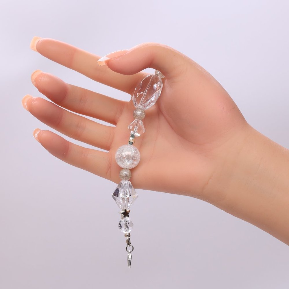 3 Piece Set, Crystal, Silver & Clear Spacers. Necklace, Bracelet & Earrings. - Picture 7 of 9